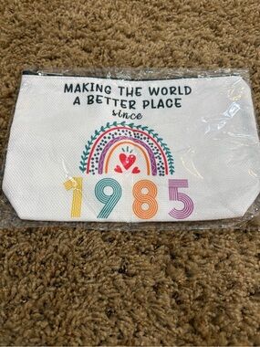 New Canvas Cosmetic Pouch  - 1985